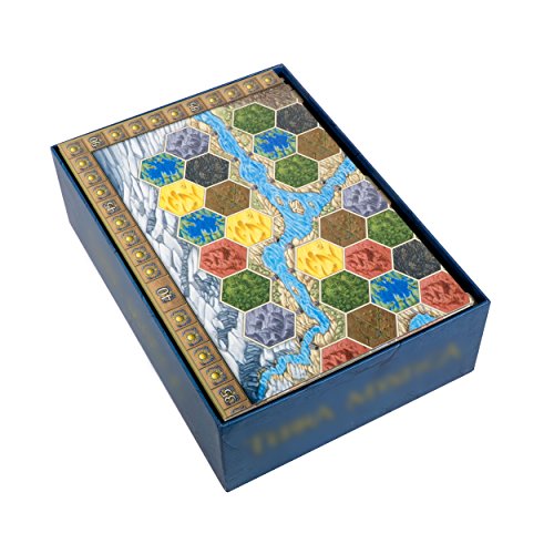 The Broken Token Terra Mystica Compatible Game Organizer - Wood Storage Box with Multiple Trays
