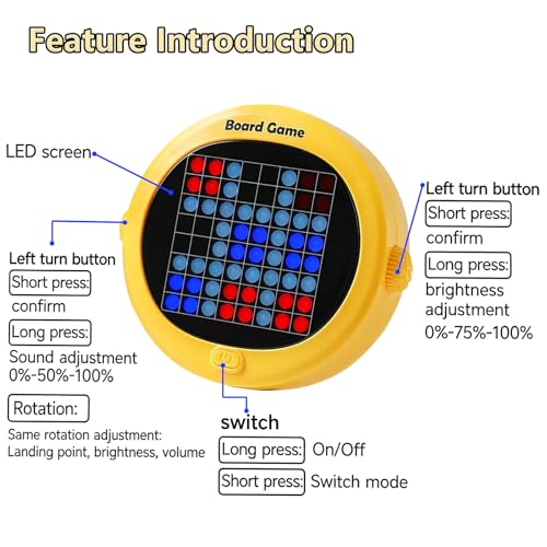 Electronic Chess Game, 5-in-1 Handheld Electric Puzzle Game, Electronic Board Games for Educational and Memory Growth, Portable Travel Games for Car Ride