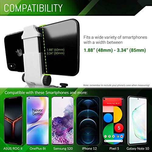 Orzly Xbox Series X Controller Mobile Gaming Clip, Xbox Controller Phone Mount Adjustable Phone Holder Clamp Compatible with Xbox Series X|S, Xbox One, Xbox One S, Xbox One X-Robot White - color: Robot White