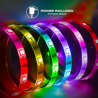 Monster Smart RGB+IC LED Strip Lights 50ft – Sound Reactive Strip Lights for Bedroom, App & Voice Control, RGB Light Strip for Room, Alexa Google Home, Razer Chroma Sync - 270 RGB+IC LED Lights - size: 50ft