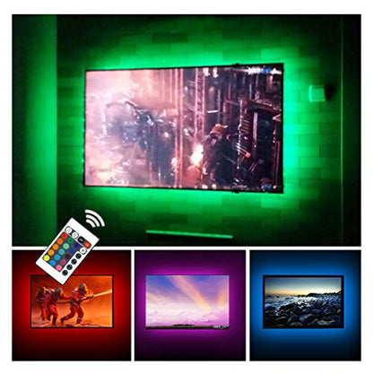 USB TV Backlight RGB LED Neon Accent Lights Strip for 32 to 43 inch TV | Bias Lighting with Remote USB Powered TV Behind Lighting LED Strips Lighting - size: For 32-43 inch TV