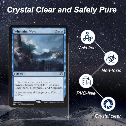 5000 Pack Card Sleeves, Perfect Fit Inner Sleeves Ideal for Double-Sleeving, Trading Card Sleeve Compatible with MTG, TCG, Gaming Cards - color: Clear, size: 5000 Pack