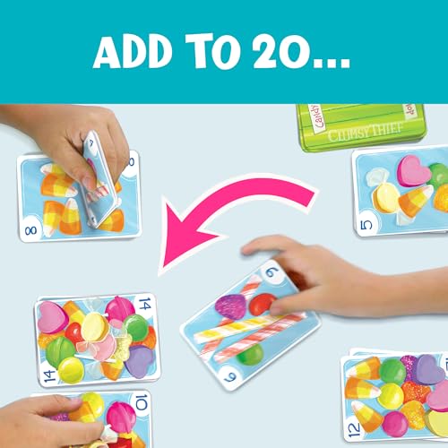 Melon Rind Clumsy Thief Candy Shop Math Game for Kids Ages 8+, Adding to 20 Card Game to Develop Math Skills with Confidence, Educational, Fun Activity for 3-6 Players - style: Adding to 20