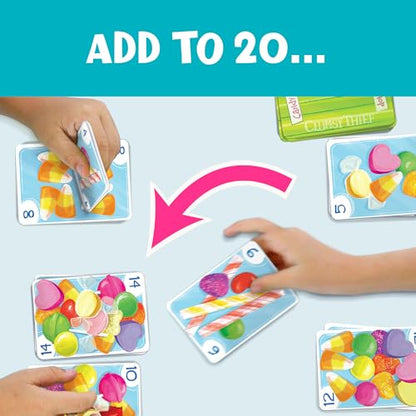 Melon Rind Clumsy Thief Candy Shop Math Game for Kids Ages 8+, Adding to 20 Card Game to Develop Math Skills with Confidence, Educational, Fun Activity for 3-6 Players - style: Adding to 20
