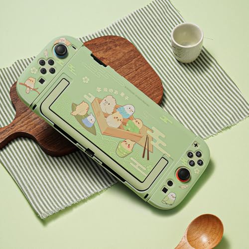 GeekShare Protective Case Compatible with Switch 2, PC Slim Dockable Skin Cover for Switch 2 Console and Game Console - Little Parrots - color: Little Parrots