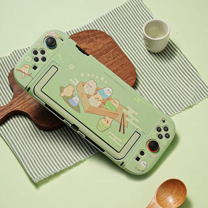 GeekShare Protective Case Compatible with Switch 2, PC Slim Dockable Skin Cover for Switch 2 Console and Game Console - Little Parrots - color: Little Parrots