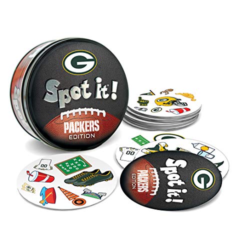 MasterPieces Game Day - NFL Green Bay Packers Spot It Game For Kids, Adults, and Family - style: Green Bay Packers