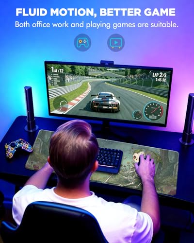 Mouse Pad, Desk Mat, 31.5x11.8in Large Mousepad, Forest Remains | Desk Pad with Stitched Edge & Rubber Non-Slip Bottom, Gaming Mouse Pad, Extended Mousepad for Home, Office - color: Forest Remains