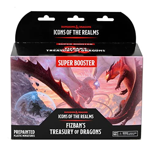 WizKids D&D Icons of The Realms: Fizban's Treasury of Dragons - Super Booster (Set22) - Contains 1 Huge Rare Figure, Pre-Painted, Pre-Assembled, Miniature, Dungeons & Dragons - style: Super Booster
