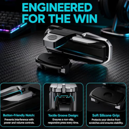 PUBG Mobile Triggers 13 in 1 Combo, 4 Gaming Triggers Mobile Phone Game Controller for PUBG/Knives Out/Call of Duty/Rules of Survival, Aim & Fire Trigger for iPhone & Android Phone