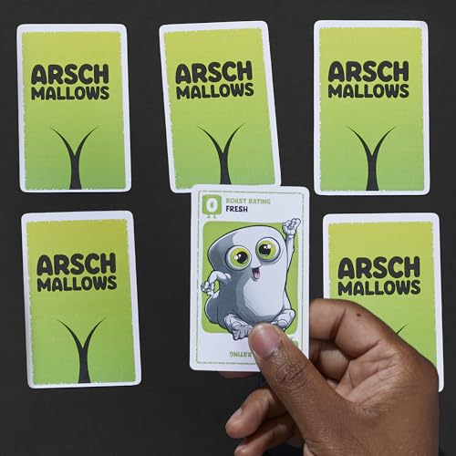 Hasbro Gaming Arschmallows Game | Marshmallow Butt Game | Funny Party Card Games for Teens, Adults, and Families | 2 to 6 Players | Indoor Summer Activities | Ages 13+ (Amazon Exclusive)