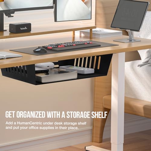 2 Pack Under Desk Shelf - Under Desk Storage Shelf Metals,Under Desk Organizer - Black Under Shelf Storage for Office Tables & Workstations（11 Inch） - size: 11 inch 2 Pack