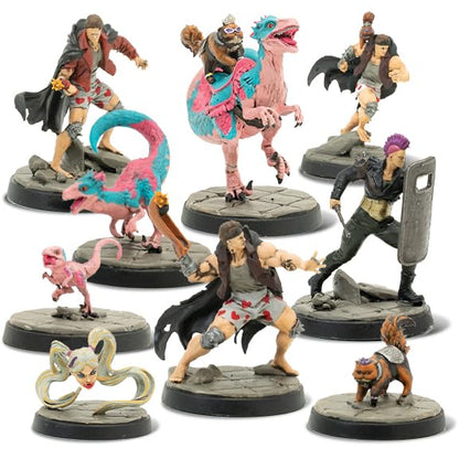 Renegade Game Studios Royal Court Miniatures Set I, 9 Prepainted Figures | LitRPG Series Fan Favorites, 28-32mm Scale TTRPG Compatible, Fully Assembled Ready to Play Out of the Box Characters