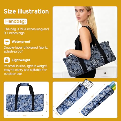 Ploomi American Mahjong Tiles Set, 166 White Tiles, 4 Color Racks & Pushers, Complete Western Mahjong Set with Blue Carrying Bag for Beginners & Experts - color: Black