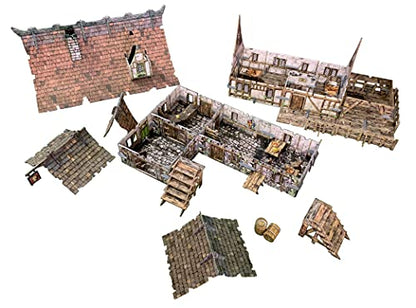 Battle Systems Fantasy Terrain Tavern - 28-35mm DND D&D RPG Wargames Historical/Fantasy Card Scenery - style: Tavern