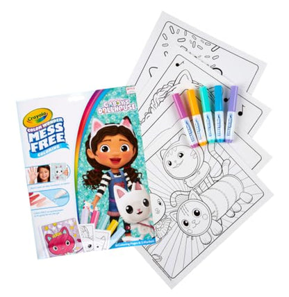 Crayola Gabbys Dollhouse Color Wonder Activity Set, Mess Free Coloring Pages for Toddlers, No Mess Activity, Toys & Gifts for Kids - style: Gabby's Dollhouse