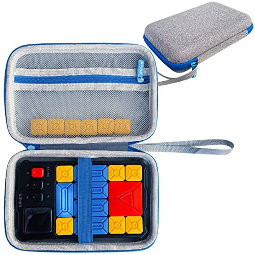 JCHPINE Hard Carrying Case for GiiKER Super Slide Brain Games | Protective Storage Holder for GiiKER Brain Teaser Puzzles Interactive Handheld Game Console Accessories (Blue Case Only) - color: Blue-Grey