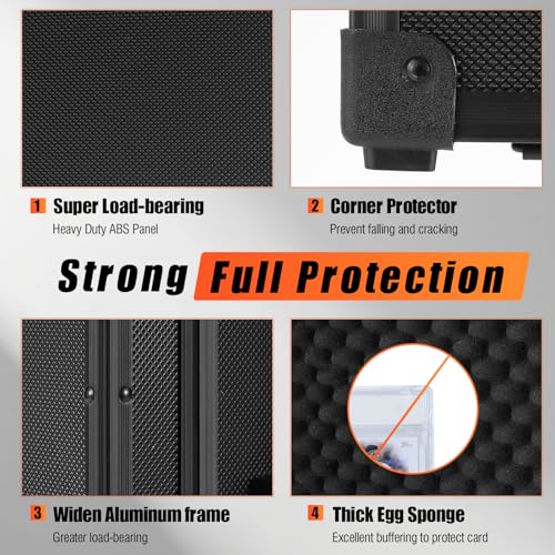 Graded Card Case Storage Box Trading Cards Storages Box For Toploaders Sports Slab Hold 150 Magnetic Cards or 660 Toploaders