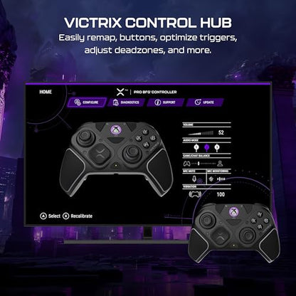 Turtle Beach Victrix Pro BFG Reloaded Wireless Gaming Controller for Xbox | Xbox Series X|S, Xbox One, PC, Modular, Fightpad Module, Hall-Effect Sticks, Triggers, 4 Remappable Buttons, Esports, Black - color: Black