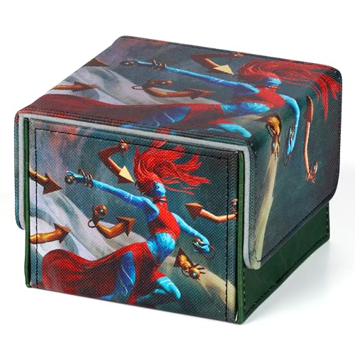 Spelldancer Deck Box | 100+ Double Sleeved Card Capacity | Magnetic Closure - color: Spelldancer