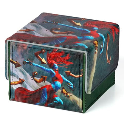 Spelldancer Deck Box | 100+ Double Sleeved Card Capacity | Magnetic Closure - color: Spelldancer