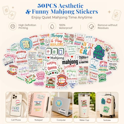 Blue Mahjong Mat for Table & 50PCS Stickers| Carrying Bag, Heavy Floral Mahjong Mats & 2 Dices, Noise Reduction Non Slip Foldable, 31.5x31.5 Game Table Cover, for Playing Card, Board Tile Games - color: Blue