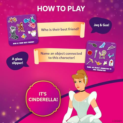 Skillmatics Guess in 10 Card Game Disney Princess – Gift for Preschool Kids | Family Trivia Game, Educational Travel Toy, Board Game, Cinderella, Ariel, Screen-Free Fun, Girls & Boys Ages 3, 4, 5, 6 - style: 5. Disney Princess