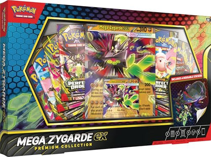 Pokemon TCG: Mega Zygarde ex Premium Collection with 8 Booster Packs | 8 Booster Packs