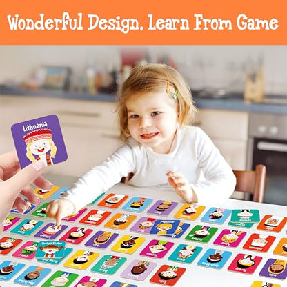 Hebayy 72 PCS Memory Matching Game, 36 Pairs Difference Face Memory Cards Never Forget A Face Matching Game, Educational Learning Toys for Preschool 3 4 5 6 Years Old - style: Difference Face