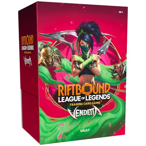 Riftbound: League of Legends TCG Vendetta - Vault -Bundle Collection Set: 6 Booster Packs, Runes, 3 Token Cards, Trading Card Game, Randomly Assorted