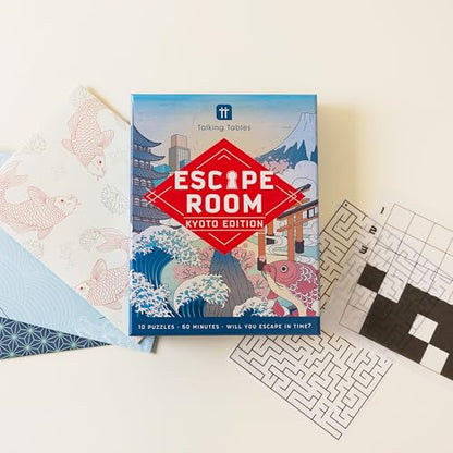 Talking Tables Host Your Own Escape Room Game Kyoto Edition for Family Games Night, Birthday, Holidays, and Team Building - Interactive Puzzle Adventure for 2-6 Players, Ages 14+