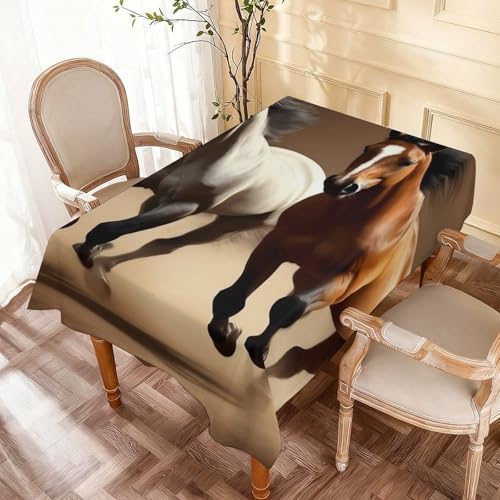 Fashion Kitchen Tabletop Rectangle Tablecloth Table Cover Waterproof for Dining Horse - color: Color14, size: 59.8x84.3in