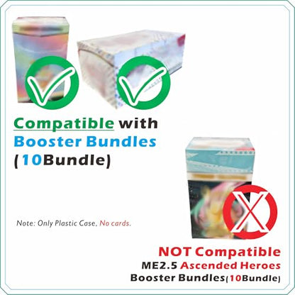 1PC Acrylic Magnetic Case for Booster Bundle(10Bundle) Clear Acrylic Display Case with Magnets Lid