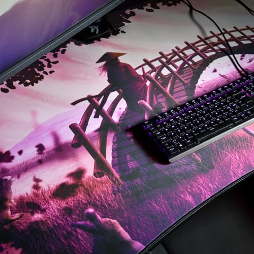 Arozzi Arena Gaming Desk Pad D015 | Full Desk Mouse Pad, Washable Desk Mat, Anti-Slip Rubber Base, Water-Resistant Surface - color: D015