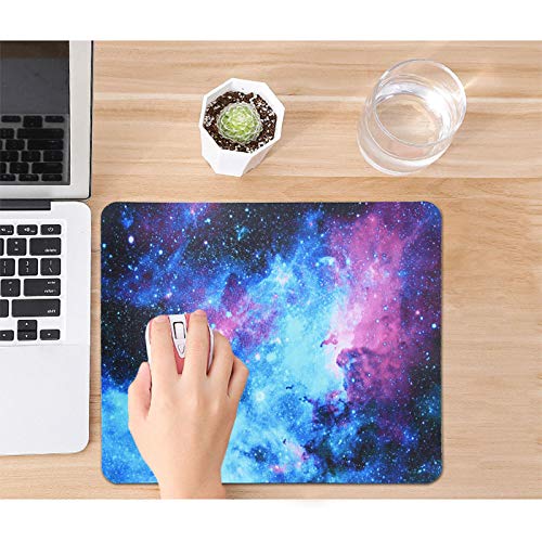 Non-Slip Rubber Base Mousepad for Laptop Computer PC Personality Desings Gaming Mouse Pad Mat 9.45 X 7.87 inch (Galaxy, 9.45 X 7.87 inch) - color: Galaxy