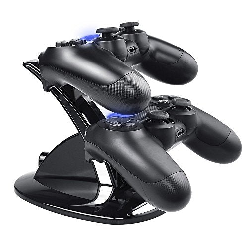 Controller Charger Dock Station for PS4, Controller Charger for PlayStation 4 - Fast Charging Station for 2 Controllers, Replacement Charging Dock for PS4 / Slim/Pro Console