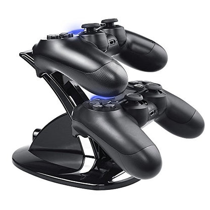 Controller Charger Dock Station for PS4, Controller Charger for PlayStation 4 - Fast Charging Station for 2 Controllers, Replacement Charging Dock for PS4 / Slim/Pro Console