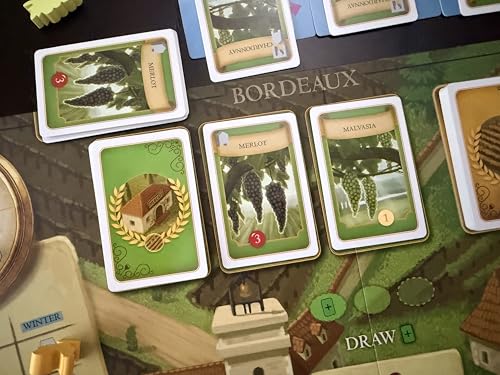 Stonemaier Games: Viticulture: Bordeaux Expansion by Jamey Stegmaier | Add to Viticulture (Base Game) | A New Board Featuring Updated Graphics, Layout, and New Mechanism | 1-6 Players, 90 Mins