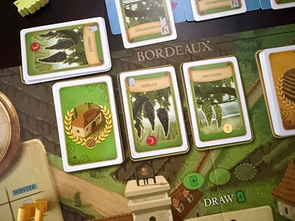 Stonemaier Games: Viticulture: Bordeaux Expansion by Jamey Stegmaier | Add to Viticulture (Base Game) | A New Board Featuring Updated Graphics, Layout, and New Mechanism | 1-6 Players, 90 Mins