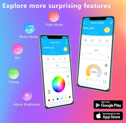 GUPUP WiFi Led Lights 50 ft, Smart App Controlled Led Strip Lights, Compatible with Alexa and Google Assistant Devices, Voice Control,Music Sync,Color Changing Tape Lighting | Compatible with Alexa and Google Assistant Devices, Voice Control,Music Sync,Co