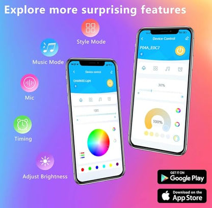 GUPUP WiFi Led Lights 50 ft, Smart App Controlled Led Strip Lights, Compatible with Alexa and Google Assistant Devices, Voice Control,Music Sync,Color Changing Tape Lighting | Compatible with Alexa and Google Assistant Devices, Voice Control,Music Sync,Co