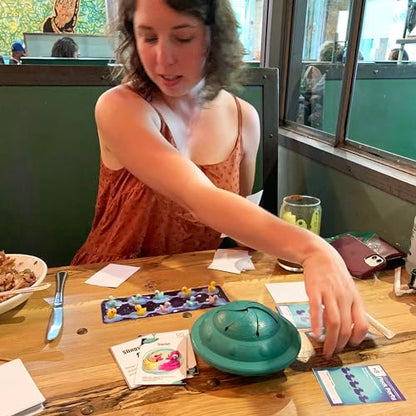Abducktion - IntergalacDuck Research Expansion Pack, Ages 12+ 2-6 Players | 25-30 Minutes, Additional Cards, 2 More Boards for up to 6 Players, and Glitter Ducks!