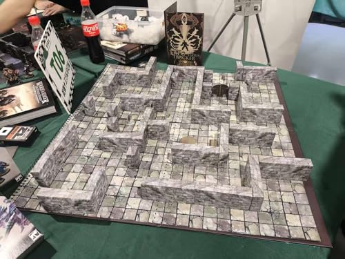 Foldable Battle Mat, TRPG Map, with Accessories Stickers, DND