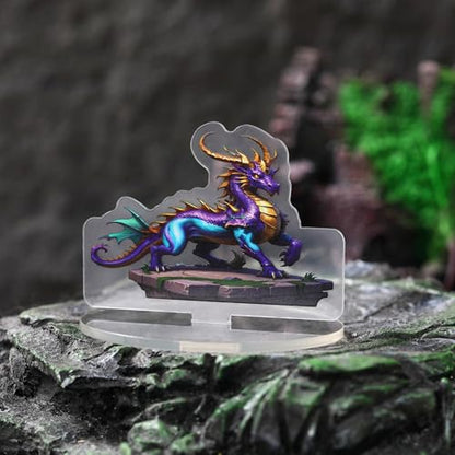 iPEAU|DND Miniatures Coastal Swamp & Underwater Campaign Dungeons and Dragons Starter Set Minis for D&D 5E Pathfinder Flat Acrylic Figures TTRPG Tabletop RPG Games Accessories Gift for DM - style: 2d-mini-CoastalA