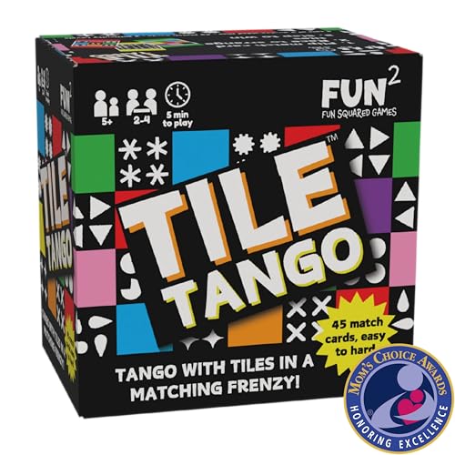 Tile Tango Matching Game - Family Puzzle Game, Board Game for Kids & Families, Travel Game, Develop Problem Solving Skills, Speed Skills and Focus Skills