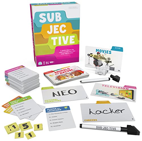 Spin Master Games Subjective The Personality Trivia Game | Know Your Fellow Players To Win, Sparks Conversation & Laughter, A Fun Family Game Night Choice, For 3-6 Players, Ages 10+ - color: Multicolor