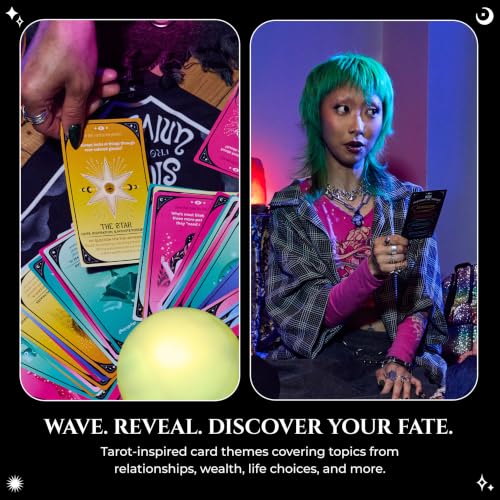 Signs from The Universe by Relatable - Party Game with Tarot Cards and Glowing Orb for Girls Night, Bachelorette Games, Teen Girl Gifts, Sleepover Games – Includes 1 LED Orb, 120 Cards, 1 Bandana Mat - style: Signs from The Universe
