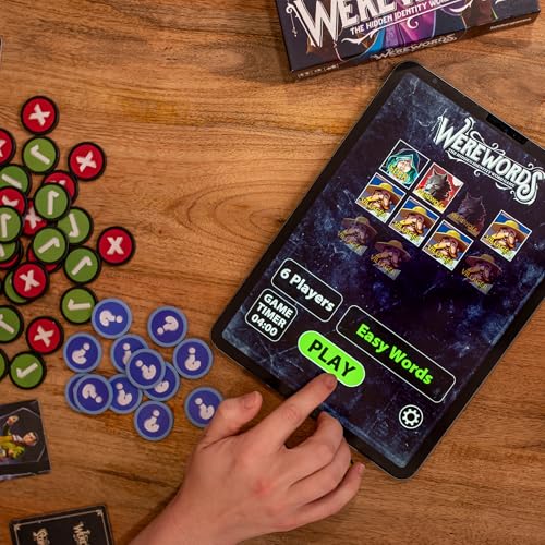 Bezier Games Werewords | Fast 5-Minute Word-Guessing Social Deduction and Bluffing Family Game | Hidden Roles and Voting | 4-10 Players