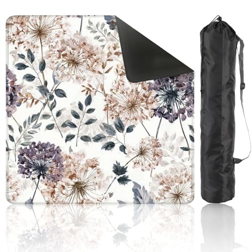 Mahjong Mat 31.5" x 31.5" Boho Flowers Watercolor Seamless Paper for Fabric Dried Floral Repeat Non-Slip Noise Reduction Mahjong Tiles Table Cover for Dominoes Poker Card Board and Tile Games - color: Color10