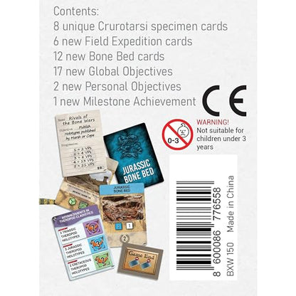 Holotype - Crurotarsi Mini-Expansion - Paleontology Strategy Board Game, New Specimen & Objectives, Ages 14+, 2-5 Players, 60 Min